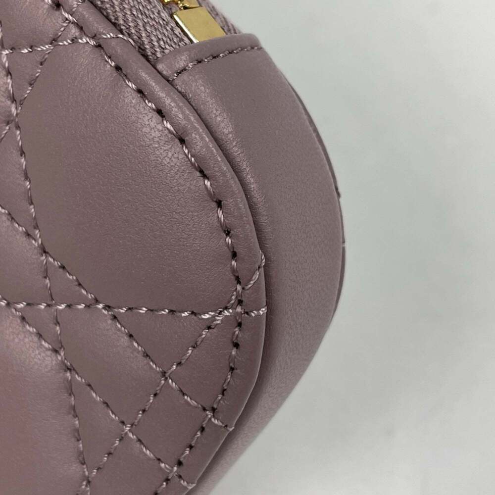 CHRISTIAN DIOR Purple Leather Shoulder Bag - Picture 3 of 8